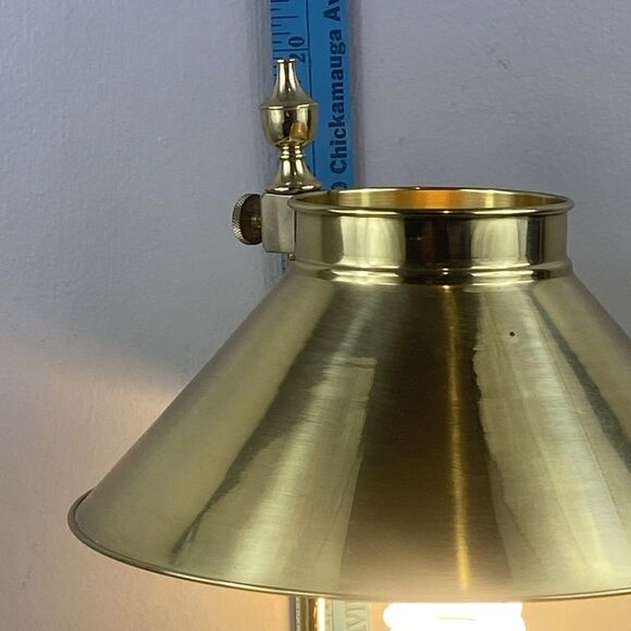 Vintage Paris Istanbul Orient Express Brass Clawfoot  Adjustable Table Lamp 20" - Picture 14 of 15